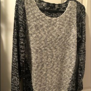 Black and grey sweater
